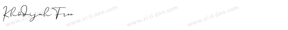 Khodijah Free字体转换